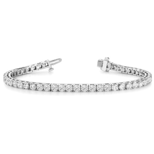 Sheena Natural Diamond White Gold Next Day Delivery Bracelets