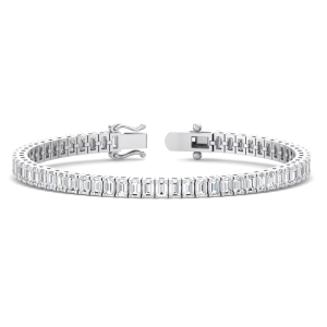 Sharmain Natural Diamond White Gold Next Day Delivery Bracelets