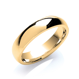 Arthur Yellow Gold Plain for Men Wedding Rings