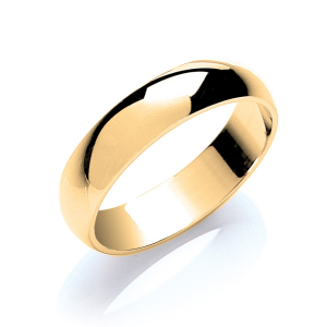 Arch Yellow Gold Men's Wedding Rings