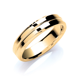  Adrick Yellow Gold Men's Wedding Rings