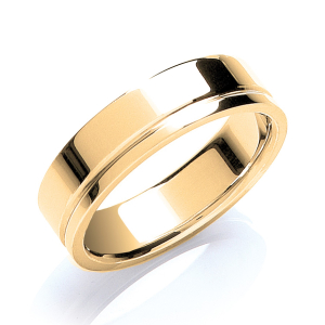 Alston Yellow Gold Men's Wedding Rings