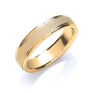 Axel Yellow Gold Plain for Men Wedding Rings