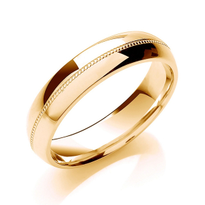 Aiken Yellow Gold Plain for Women Wedding Rings