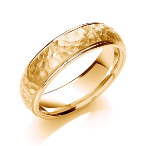 Athan Yellow Gold Men's Wedding Rings