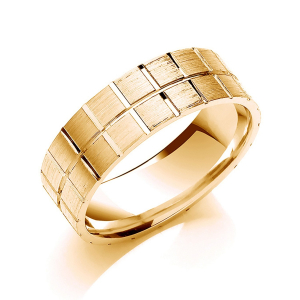 Aayden Yellow Gold Men's Wedding Rings