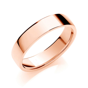 Abbey Rose Gold Men's Wedding Rings