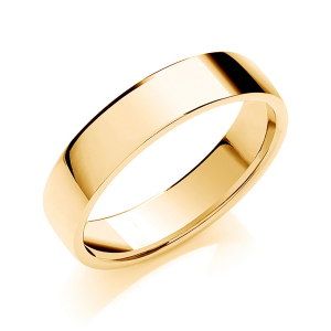 Abbey Yellow Gold Men's Wedding Rings