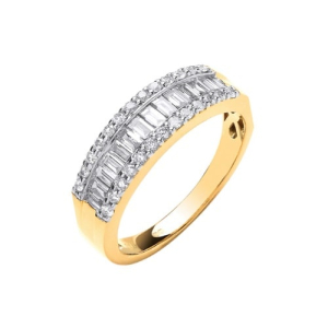 Emalyn Natural Rose Gold Channel Set Eternity Diamond Rings