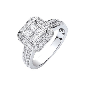 Eugenia Natural Channel Set Next Day Delivery Diamond Rings