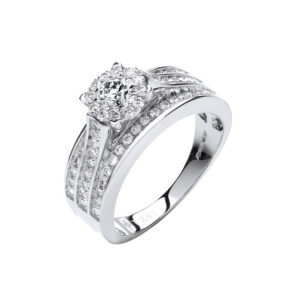 Despina 1.00 Carat Natural Round cut Prong  Next Day Delivery Diamond Rings