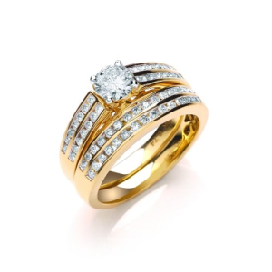 Zaveah Natural Rose Gold Next Day Delivery Diamond Rings