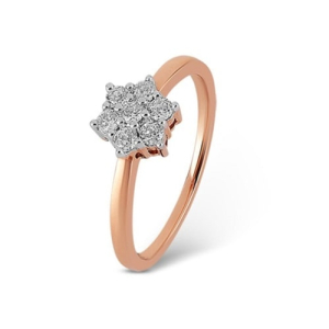 Elianna Natural Rose Gold 4 Prong Next Day Delivery Diamond Rings