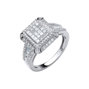 Eva Natural Channel Set Next Day Delivery Diamond Rings