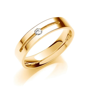 Draria Natural Rose Gold Bezel Next Day Delivery Diamond Rings