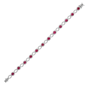 Ravon Natural Ruby Rose Gold 4 Prong  Necklaces