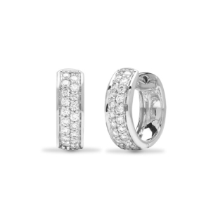 Keila Natural Channel Set  Diamond Earrings