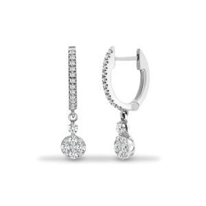 0.50 Carat Natural  Diamond Earrings