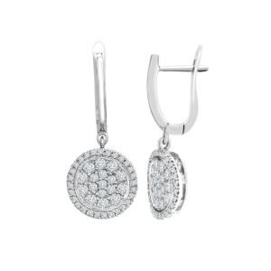 Lindael Natural Prong Set  Diamond Earrings