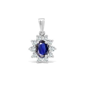 Blue Sapphire Pendants Necklaces