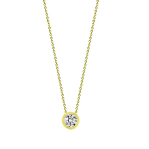 Tahera Natural Diamond Yellow Gold Designer Pendants Necklaces