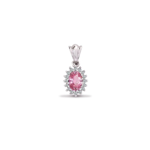 Tawnie Pink Sapphire Pendants Necklaces