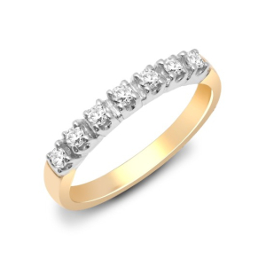 Denegifu Natural Yellow Gold 4 Prong Diamond Rings