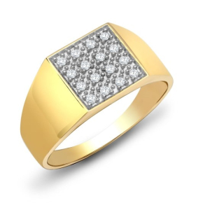 Dyot Natural Rose Gold Pave set  Next Day Delivery Diamond Rings