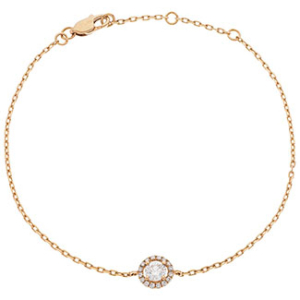 Shanika Natural Diamond Rose Gold 4 Prong Delicate Bracelets