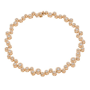 Peryna Natural Diamond Rose Gold Bezel Set Designer Bracelets