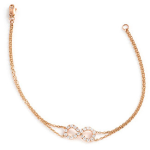 Sanice Natural Diamond Rose Gold 4 Prong Delicate Bracelets