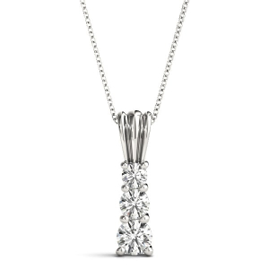 0.25 - 1.00 Carat Natural Diamond Journey Pendants Necklaces