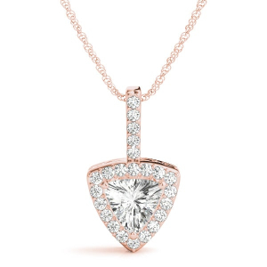 Theora Natural Diamond Rose Gold 3 Prong Next Day Delivery Pendants Necklaces