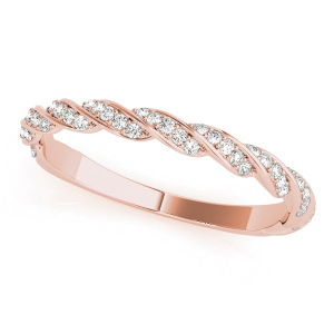 Ayres Lab-Created Diamond Rose Gold  Wedding Rings