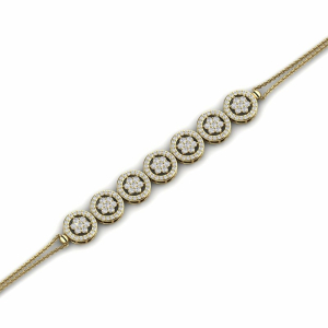 Penney Natural Diamond Yellow Gold 4 Prong Friendship Bracelets