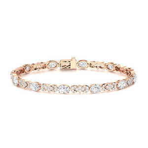 Tifanie Natural Diamond Rose Gold Designer Bracelets