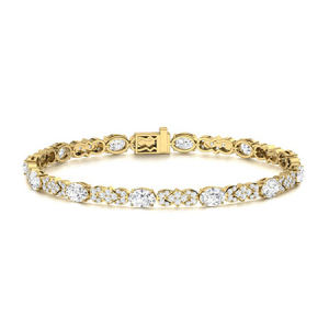 Tifanie Natural Diamond Yellow Gold Designer Bracelets