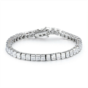 Safffron Yellow Gold Channel Set Diamond Tennis Bracelets