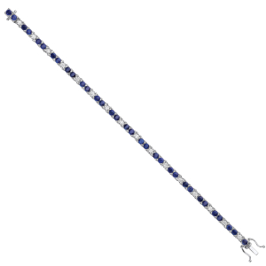 Rubianna Blue Sapphire Rose Gold 4 Prong  Bracelets