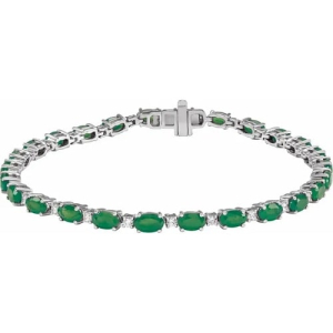 Ralana Emerald 4 Prong  Bracelets