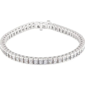 Sarabeth Lab-Created Channel Set Diamond Tennis Bracelet