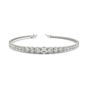 Renne Natural Platinum 4 Prong Diamond Tennis Bracelets