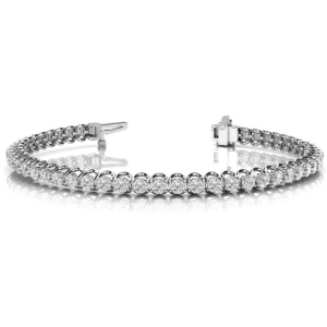 Prue Natural 4 Prong Diamond Tennis Bracelet