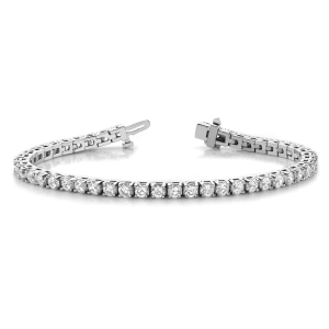 Retta Natural 4 Prong Diamond Tennis Bracelets