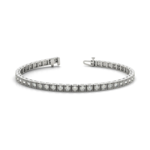 Peppi Natural 4 Prong Diamond Tennis Bracelets