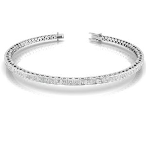 Rosey Natural Bezel Set Diamond Tennis Bracelets