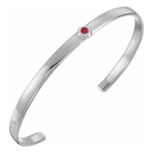 Tiffinie Natural Ruby White Gold 