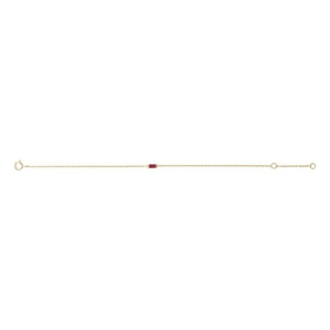 Ploy Natural Ruby Yellow Gold Channel Set 