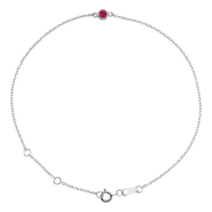 Telissa Natural Ruby White Gold 