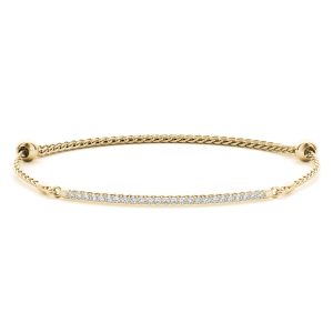 Syuzanaa Natural Diamond Rose Gold 4 Prong Friendship Bracelets